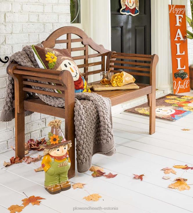 majatarbed 820L1490 kahepoolne sügis/pühade tervitus puidust seisev veranda lahjam Plow & Hearth