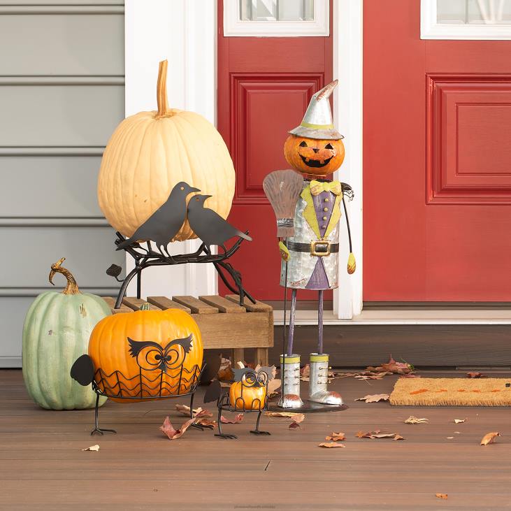 majatarbed 820L1497 komplekt 2 öökulli kõrvitsahoidjat Plow & Hearth