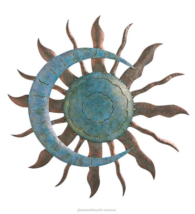 majatarbed 820L1499 verdigris päikese ja kuu seinakunst Plow & Hearth