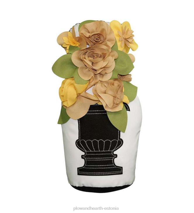 majatarbed 820L1537 sise-/välispotti roosinuppude uksetõke - kuldne Plow & Hearth