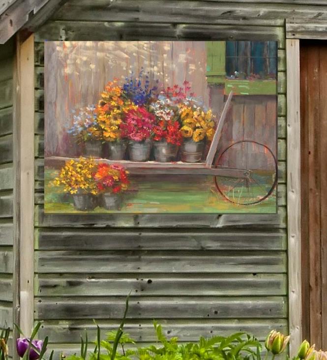 majatarbed 820L1538 päeva valik sise-/välislõuendist seinakunst Plow & Hearth