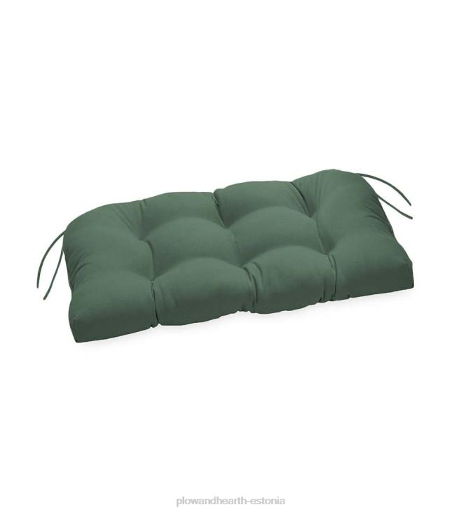 majatarbed 820L1540 klassikaline lipsudega kiige-/pingipadi, 54 x 18 1/2 x 3 - lilleline eskiis tumesinine Plow & Hearth