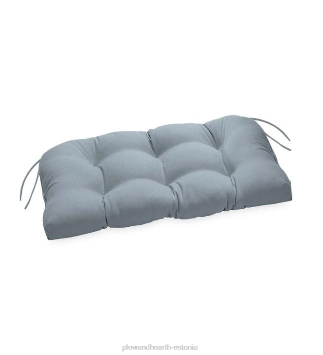 majatarbed 820L1540 klassikaline lipsudega kiige-/pingipadi, 54 x 18 1/2 x 3 - lilleline eskiis tumesinine Plow & Hearth