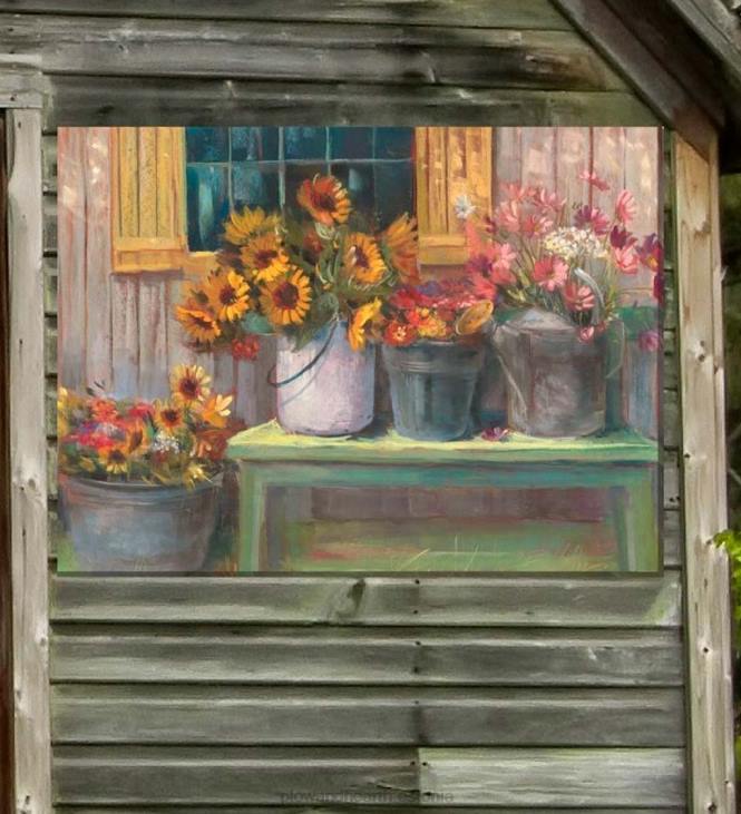 majatarbed 820L1548 ämbrid õndsa sise-/välislõuendi seinakunstiga Plow & Hearth