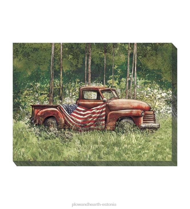 majatarbed 820L1554 vintage patrioot sise-/välislõuendi seinakunst Plow & Hearth