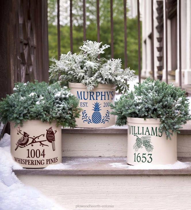 majatarbed 820L1566 ananassi teretulnud kivikeraamika - must Plow & Hearth