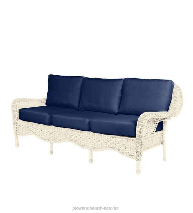 majatarbed 820L1102 prospect hill välitingimustes vitstest vitstest istumisdiivan koos patjadega Plow & Hearth