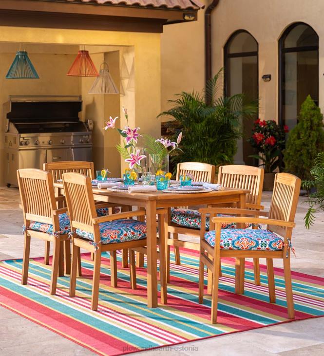 majatarbed 820L1103 tiikpuust söögikomplekt, 7-osaline komplekt Plow & Hearth