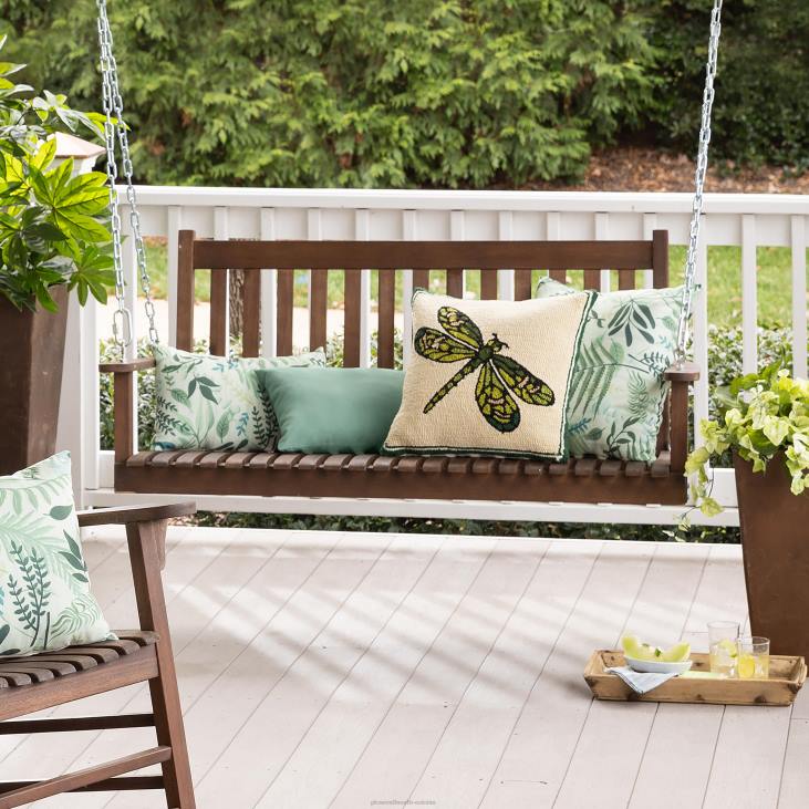 majatarbed 820L1119 rest puidust veranda kiik - must värv Plow & Hearth