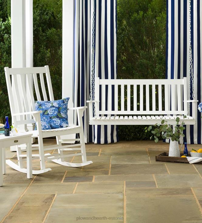 majatarbed 820L1119 rest puidust veranda kiik - must värv Plow & Hearth