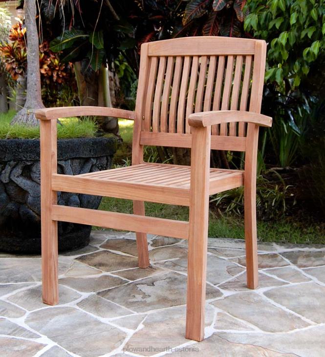 majatarbed 820L1121 tiikpuidust toolid, komplektis 2 Plow & Hearth