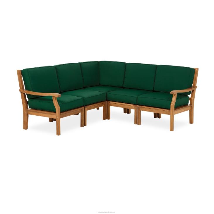 majatarbed 820L1122 Claremont eucalyptus väliistmepatjadega sektsioonistmed Plow & Hearth