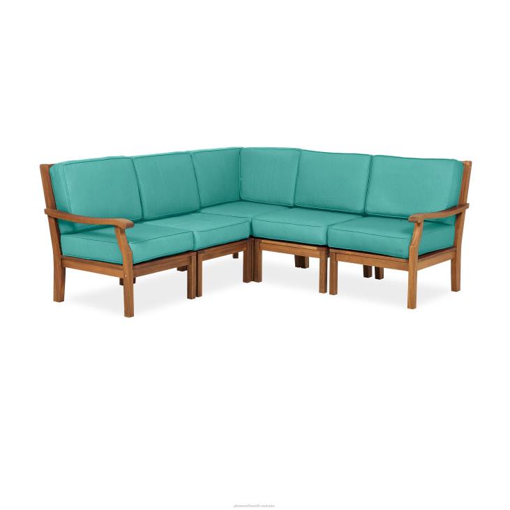 majatarbed 820L1122 Claremont eucalyptus väliistmepatjadega sektsioonistmed Plow & Hearth