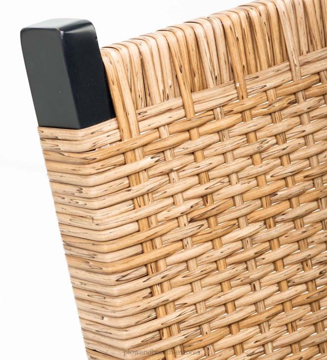 majatarbed 820L1126 claytor eucalyptus välitingimustes 2 tooli ja 2 ottomani lauaga, 5-osaline komplekt - must Plow & Hearth