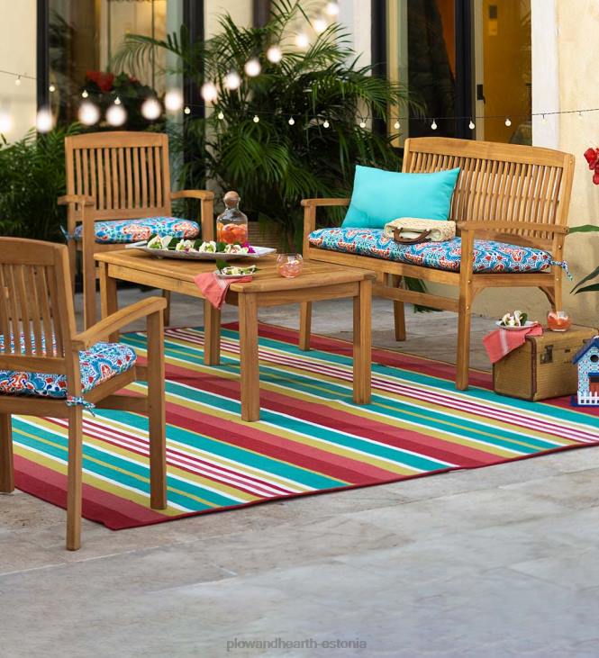 majatarbed 820L1138 tiikpuust istumiskomplekt, 4-osaline Plow & Hearth