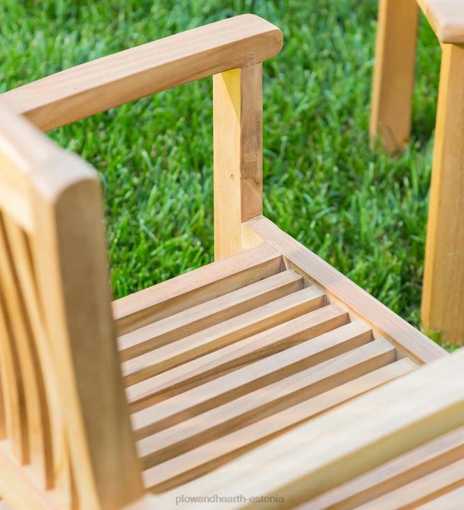 majatarbed 820L1138 tiikpuust istumiskomplekt, 4-osaline Plow & Hearth