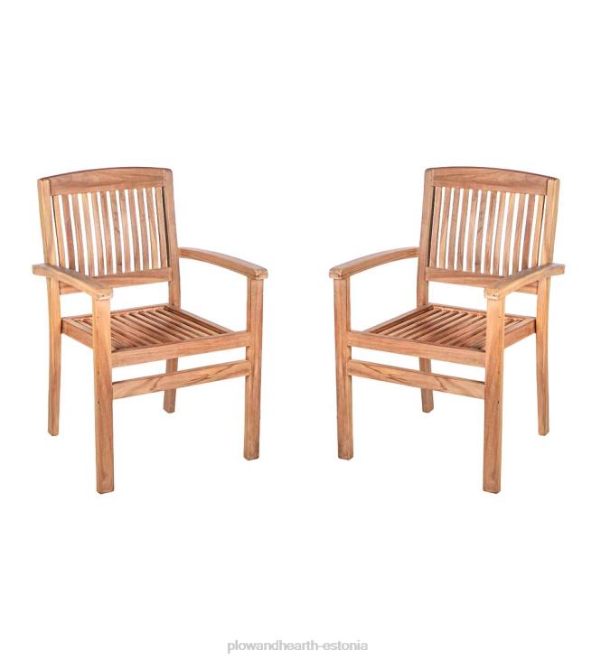 majatarbed 820L1138 tiikpuust istumiskomplekt, 4-osaline Plow & Hearth