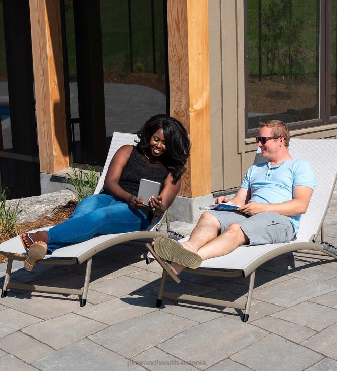 majatarbed 820L1154 Clearwater alumiiniumist lamamistoolikomplekt - sinine hawaii Plow & Hearth