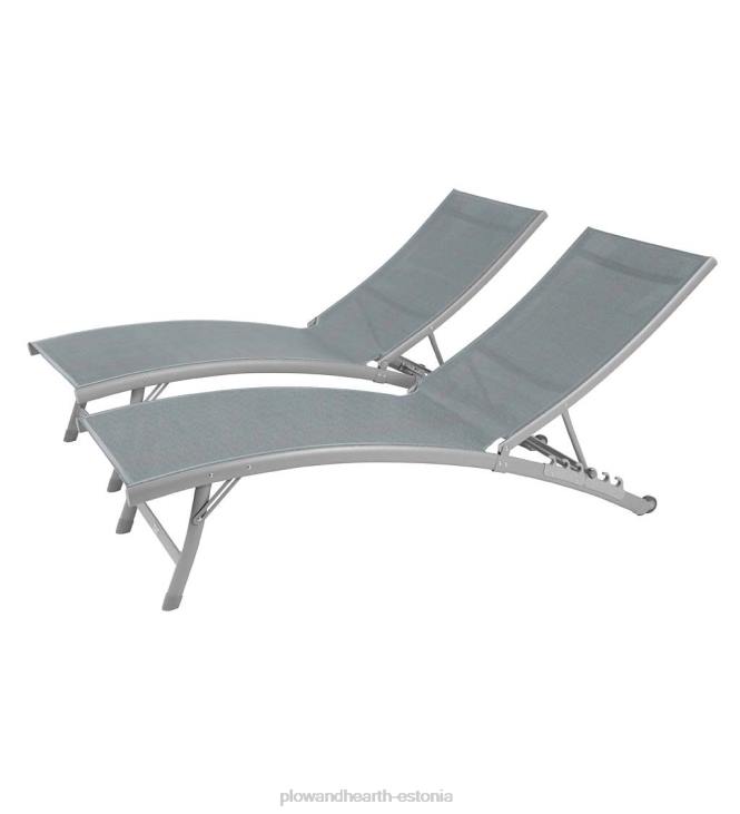 majatarbed 820L1154 Clearwater alumiiniumist lamamistoolikomplekt - sinine hawaii Plow & Hearth