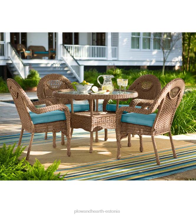 majatarbed 820L1156 prospect hill ümmargune söögilaud ja toolid Plow & Hearth