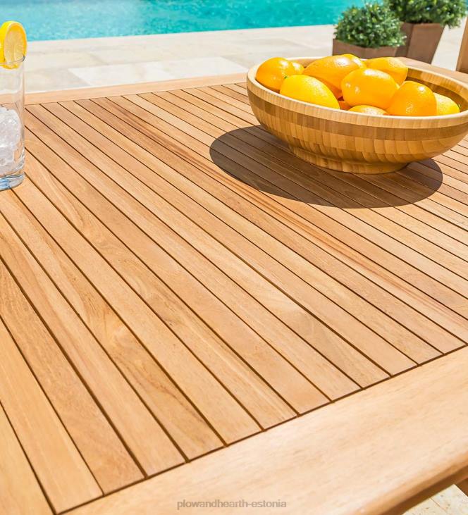 majatarbed 820L1163 ristkülikukujuline tiikpuust söögilaud Plow & Hearth