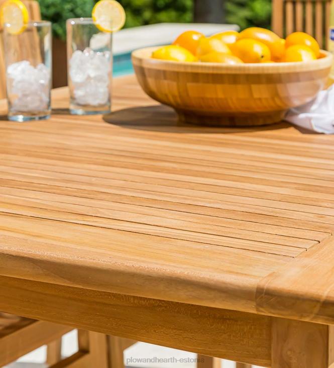 majatarbed 820L1163 ristkülikukujuline tiikpuust söögilaud Plow & Hearth