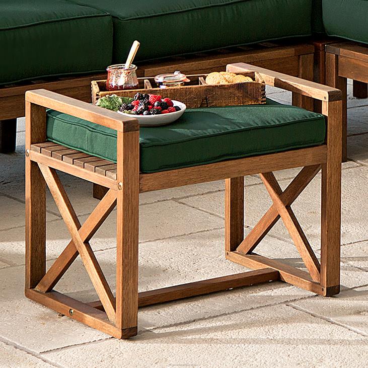 majatarbed 820L3193 claremont eukalüpti sektsioon ottoman koos padjaga - midnight Navy Plow & Hearth