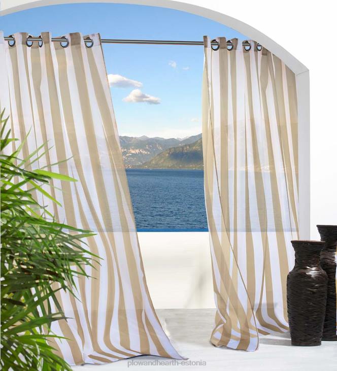 majatarbed 820L1473 põgeneda triibuline välikardina paneel Plow & Hearth