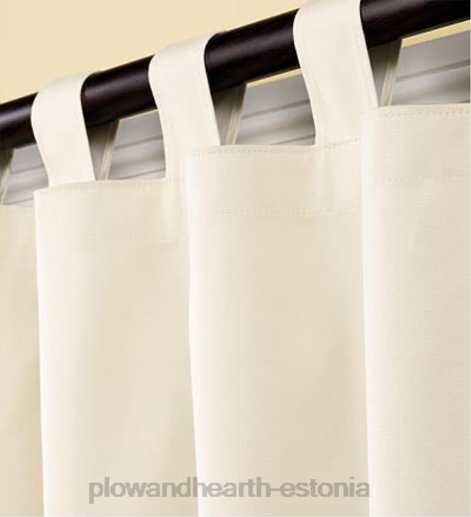 majatarbed 820L3132 84 l termoloogiline energiasäästlik isoleeritud kahe laiusega tahke tab-top kardinapaar - punane Plow & Hearth