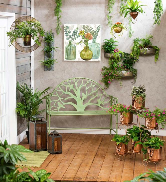 majatarbed 820L1646 rustikaalsed metallist seina istutusmasinad, komplektis 3 Plow & Hearth