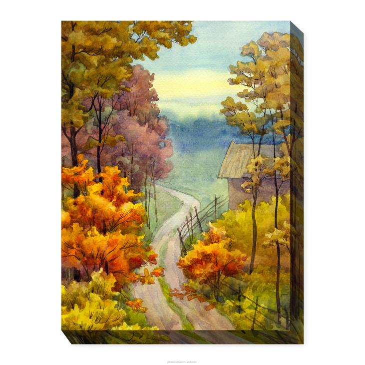 majatarbed 820L1653 kulgev tee sise-/väljas lõuendist seinakunst Plow & Hearth