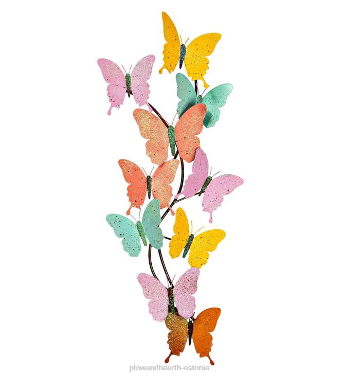 majatarbed 820L1655 sise/välis pastelsete liblikatega seinakunst Plow & Hearth