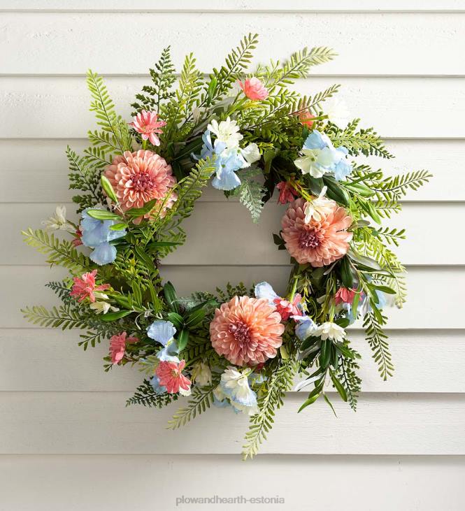 majatarbed 820L1656 daalia ja sõnajala kunstlik lillepärg Plow & Hearth