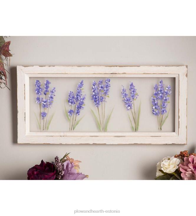 majatarbed 820L2509 käsitsi maalitud sirelid ekraani puitkarkass seinakaunistus Plow & Hearth