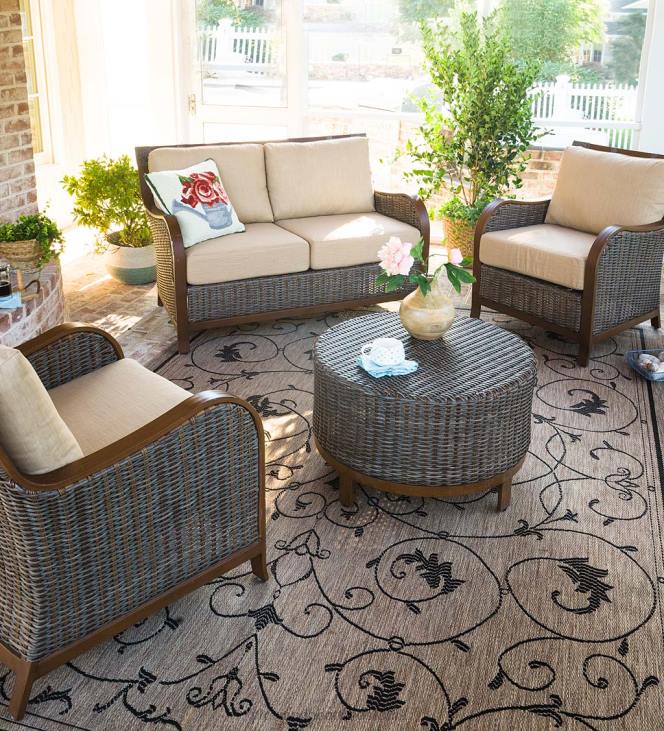 majatarbed 820L1274 veranda keritav sise-/välivaip Plow & Hearth