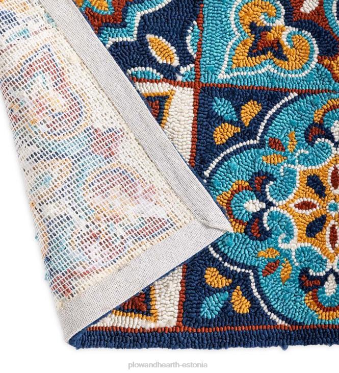 majatarbed 820L1289 sise-/välisplaatidest inspireeritud konksuga polüpropüleenist aktsentvaip Plow & Hearth