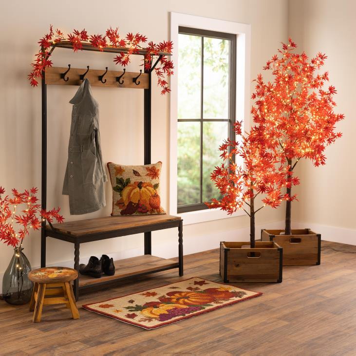 majatarbed 820L1312 sise-/välissügisene bounty konksuga polüpropüleenist aktsentvaip Plow & Hearth