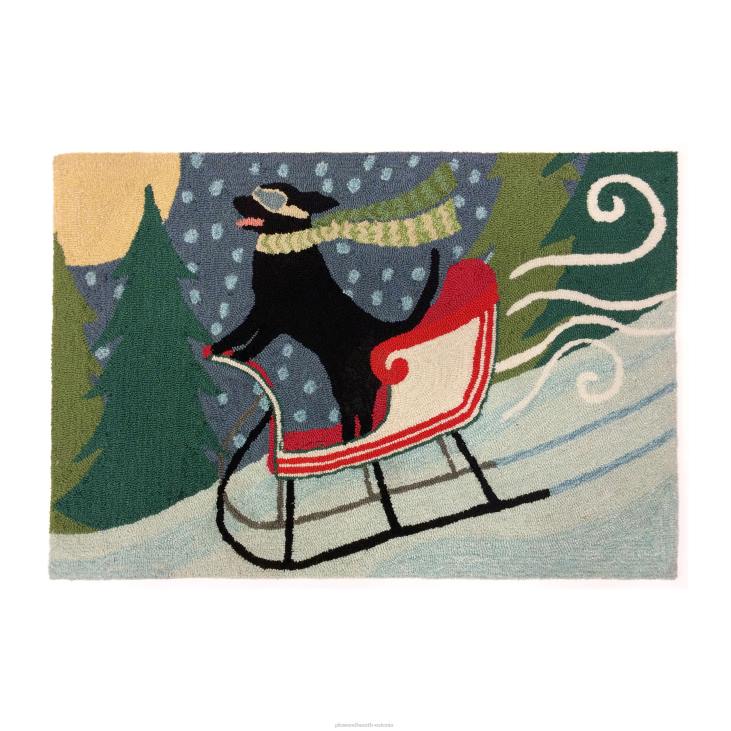 majatarbed 820L1329 sise-/väljas käsitsi konksuga saanikoera aktsendivaip Plow & Hearth