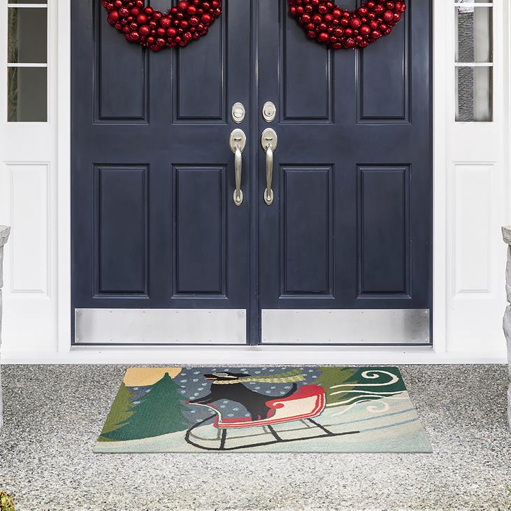 majatarbed 820L1329 sise-/väljas käsitsi konksuga saanikoera aktsendivaip Plow & Hearth