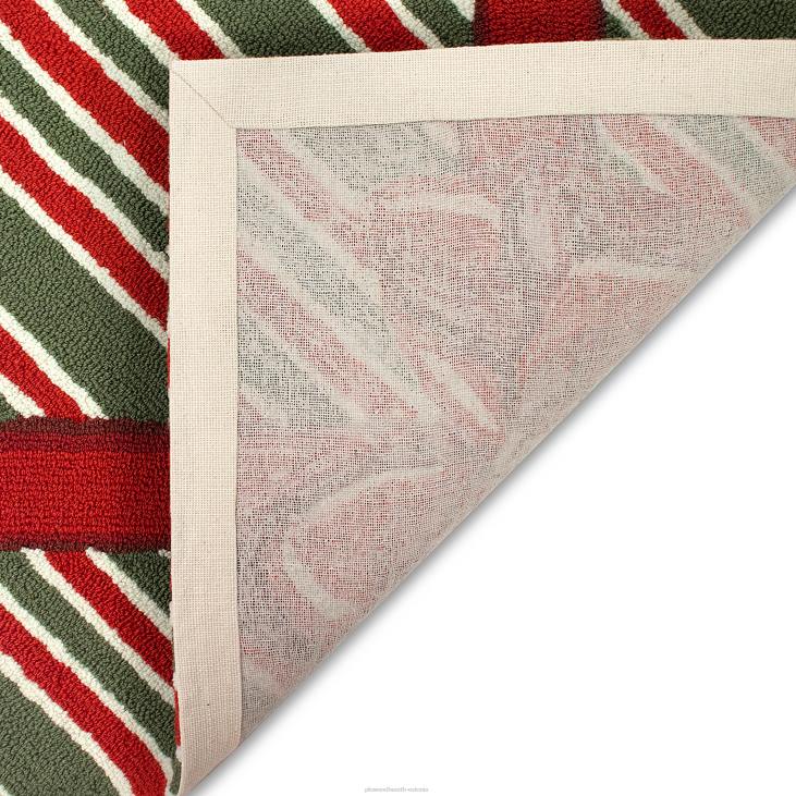 majatarbed 820L1334 sise-/väljas käsitsi haagitud jõulukingi aktsendivaip Plow & Hearth