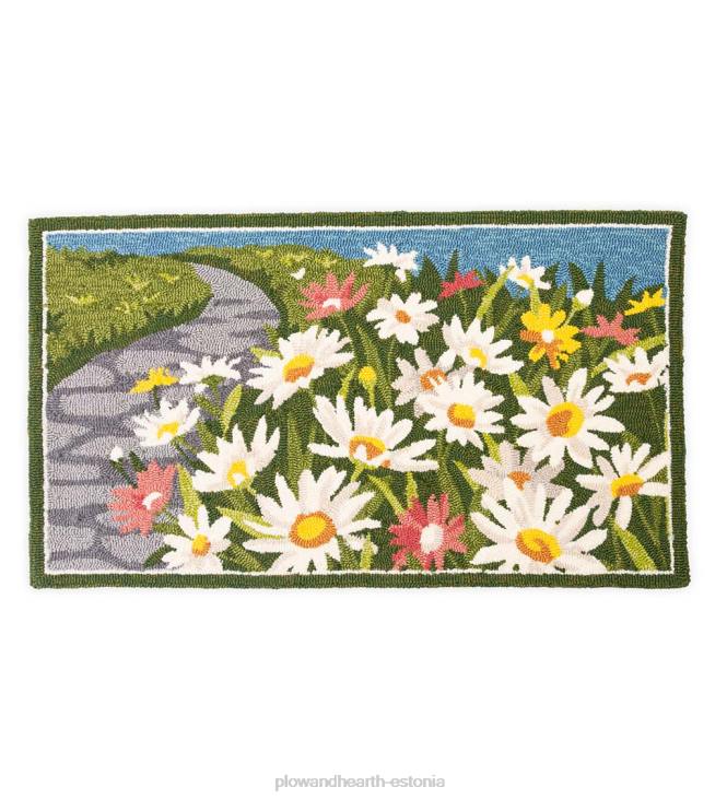 majatarbed 820L1346 sise-/väljas daisy walk konksuga polüpropüleenist aktsentvaip Plow & Hearth