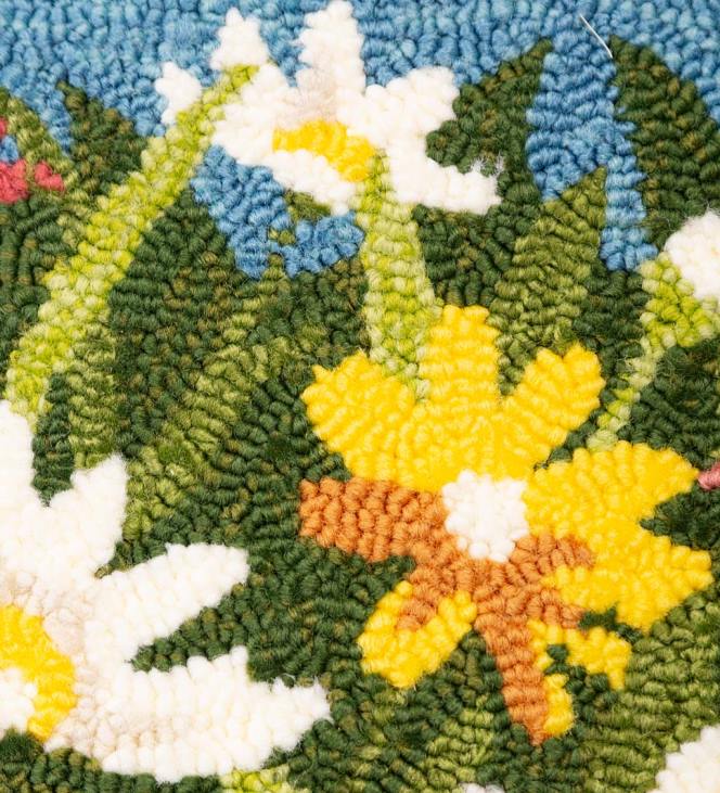 majatarbed 820L1346 sise-/väljas daisy walk konksuga polüpropüleenist aktsentvaip Plow & Hearth