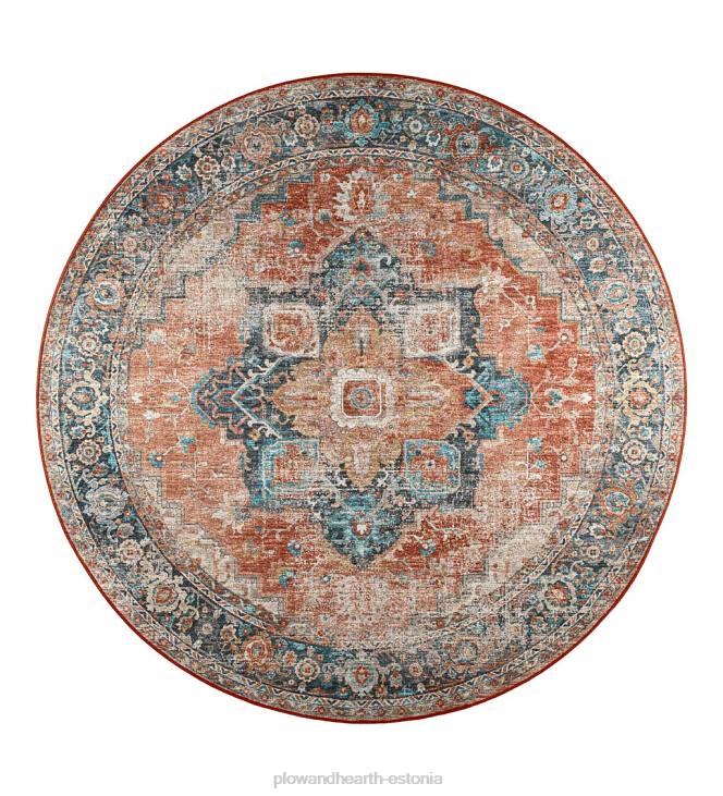 majatarbed 820L1349 sise-/välihaudade veski medaljon ümmargune vaip Plow & Hearth