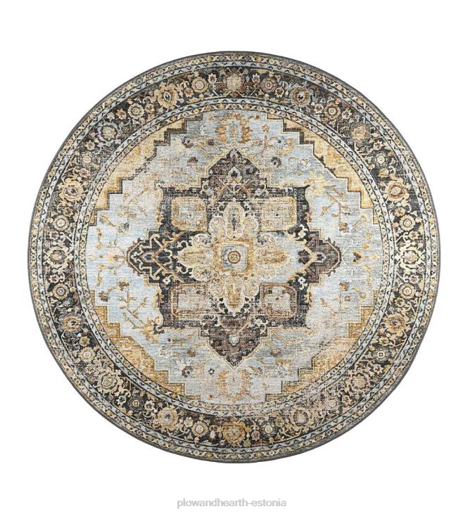 majatarbed 820L1349 sise-/välihaudade veski medaljon ümmargune vaip Plow & Hearth