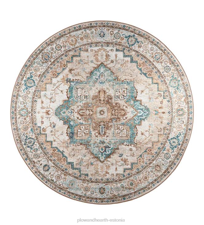 majatarbed 820L1349 sise-/välihaudade veski medaljon ümmargune vaip Plow & Hearth