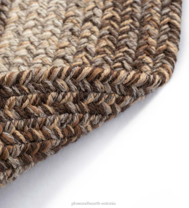 majatarbed 820L1355 sise-/väljas ovaalne puidust punutud polüpropüleenvaip Plow & Hearth