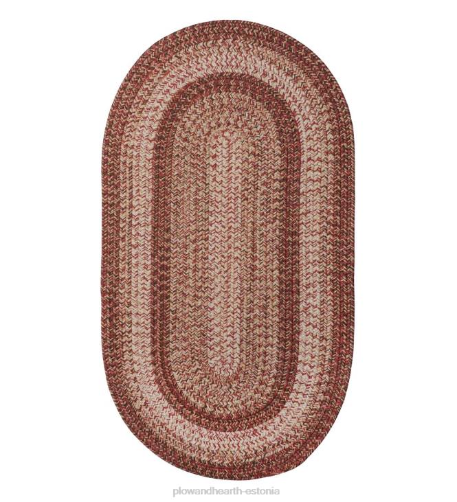 majatarbed 820L1355 sise-/väljas ovaalne puidust punutud polüpropüleenvaip Plow & Hearth