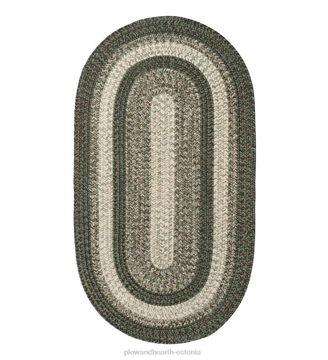 majatarbed 820L1355 sise-/väljas ovaalne puidust punutud polüpropüleenvaip Plow & Hearth