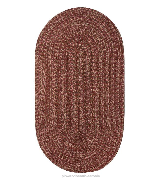 majatarbed 820L1356 sise-/välistingimustes ovaalne männipuidust punutud polüpropüleenvaip Plow & Hearth