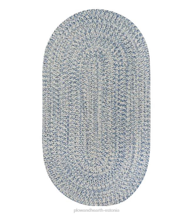 majatarbed 820L1356 sise-/välistingimustes ovaalne männipuidust punutud polüpropüleenvaip Plow & Hearth